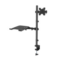 Manhattan 462136 Desktop Combo Mount with Monitor Arm and Laptop Stand