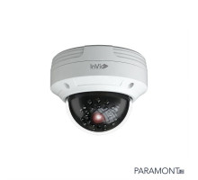 InVid PAR-C4DRIR28 4 Megapixel TVI/AHD/CVBS, IR Outdoor Vandal Dome Camera, 2.8mm, White Housing