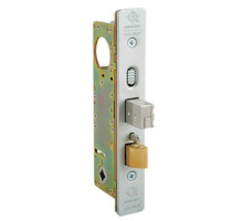 Adams Rite 2190-311-000 Dual Force Lock with Standard Flat Strike, Clear Anodized Faceplate and 1-1/8