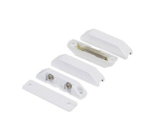 Nascom N285TWGSW-ST Surface Mount Terminal Switch / Magnet Set, Low Profile, Beveled Cover Spacers, Snow White