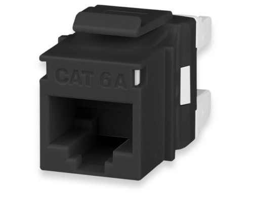 West Penn KJ458MT-C6A-BK Category 6A MT-Series High-Density Keystone Jack, T568A/B, Black