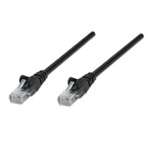 Intellinet 345125 IEC-C5-BK-1.5 Network Cable, Cat5e, UTP, 100% Copper, RJ45 Male / RJ45 Male, 0.5 m (1.5 ft.), Black