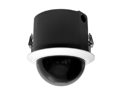 Pelco S6230-FWL0US 2 Megapixel Spectra Enhanced Low Light HD Indoor In-Ceiling Network PTZ Dome Camera, 30X, Smoked, White, US