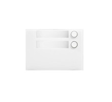 Urmet 1168-12W 2-Button Front Panel, Alpha, White