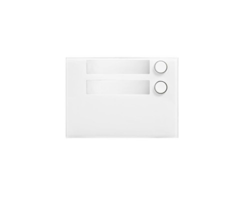 Urmet 1168-12W 2-Button Front Panel, Alpha, White