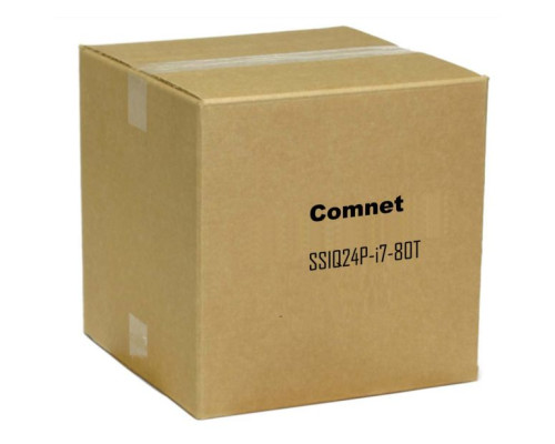 Comnet SSIQ24P-i7-80T Server Switch IQ - Pro, 24 PoE Ports (277 W), Quad Core i7-4790S, 80 TB (4 x 20TB)