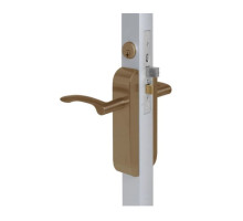 Adams Rite 2290-411-101-10B Dual Force Lock with Standard Flat Strike, Exterior Trim Set and 1-1/2