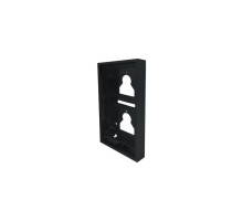 Comelit UT9172B Surface-Mounted Housing, 2 Ultra Modules, Black