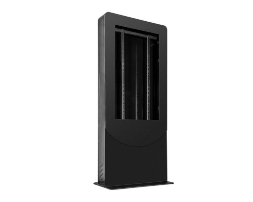 Peerless-AV KIPC2547B Floorstanding Back-to-Back Portrait Kiosk for Two 47' Displays up to 1.81' Deep, Black