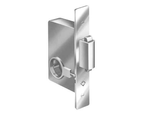 Adams Rite 2331-625 Heavy Duty Deadbolt with Strike for Sliding Door in Bright Chrome