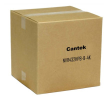 Cantek NVR432HP8-8-4K 8 Channel 1U 2HDD Bay 200 Mbps 4K&H.265 Lite NVR With 8 PoE