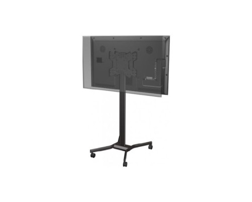 Crimson M55DV Mobile Back-to-Back Display Cart with Height and Tilt Adjustment for 32' to 55' LED, LCD, or Plasma Displays, Black