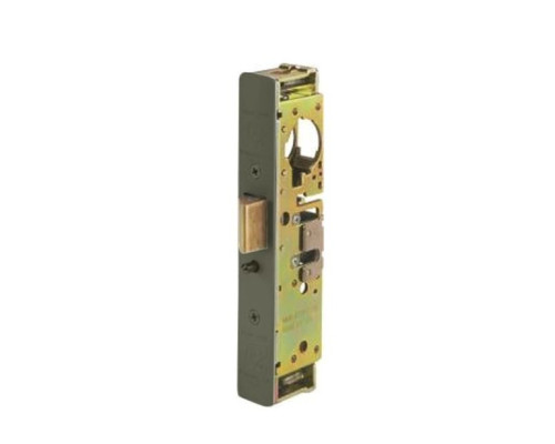 Adams Rite 4911W-36-217-313 Heavy Duty Deadlatch with Radius Faceplate with weatherseal in Dark Bronze