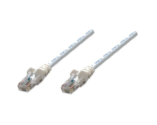 Intellinet 347167 IEC-C5-WT-0.5 Network Cable, Cat5e, UTP, 100% Copper, RJ45 Male / RJ45 Male, 0.15 m (0.5 ft.), White