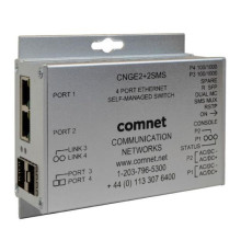 Comnet CNGE2+2SMSPoE 4 Port Gigabit Ethernet Self-Managed Switch PoE