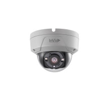 InVid ULT-C5DRXIR28 HD-TVI 5 Megapixel Outdoor IR Dome Camera, 2.8mm Lens