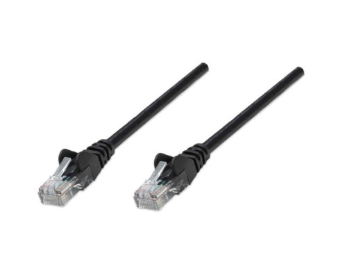 Intellinet 338387 IEC-C5-BK-5 Network Cable, Cat5e, UTP, 100% Copper, RJ45 Male / RJ45 Male, 1.5 m (5 ft.), Black