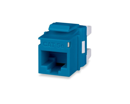 West Penn KJ458MT-C5E-BU Category 5e MT-Series High-Density Keystone Jack, T568A/B, Blue