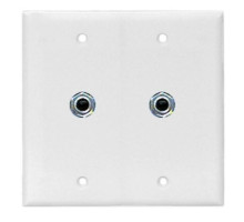 Alpha SF002JC 2 Gang Wallplate+2 Phono Jacks