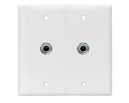 Alpha SF002JC 2 Gang Wallplate+2 Phono Jacks