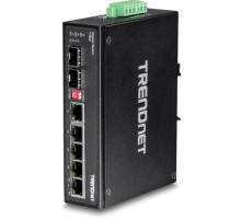 TRENDnet TI-G62 6-Port Hardened Industrial Gigabit DIN-Rail Switch