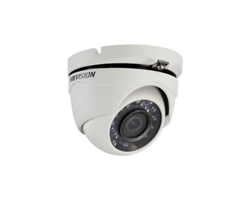 Hikvision DS-2CE56D1T-IRMB-6MM HD-AHD 1080p Outdoor IR Turret Dome Camera, Lens 6mm, Black Finish