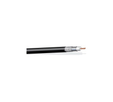 West Penn 810BK0500 1 Conductor 12 AWG RG213/U Type 50 Ohm Non Plenum Cable, 500', Black