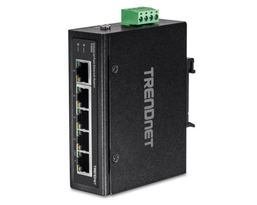 TRENDnet TI-E50 5-Port Industrial Fast Ethernet DIN-Rail Switch