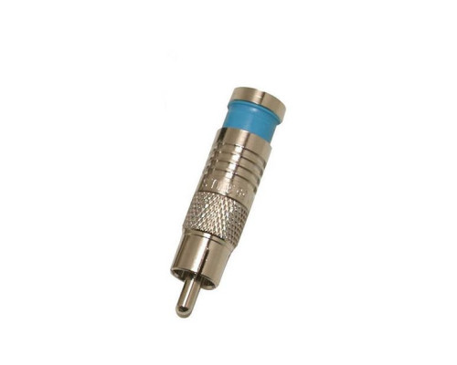 Eclipse Tools 705-004-BU-20 Blue RG6 RCA Connector, High Quality Termination and Waterproof, 20 Pack