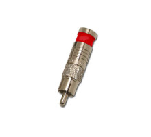 Eclipse Tools 705-004-RD (CN-710RMA1-RD) Red RG6/U RCA Connector, Waterproof, 100 Pack