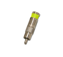 Eclipse Tools 705-004-YL-20 RCA Connector for RG6/U - 20 pk, Yellow