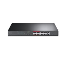 TP-Link TL-SL1218MP 16 Port 10/100Mbps + 2 Port Gigabit Unmanaged PoE Switch