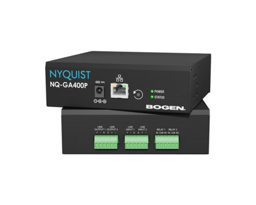 Bogen NQ-GA400P Nyquist Ip Paging System - 2 Chanel Aoip Gateway, PoE