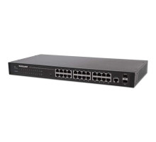 Intellinet 560917 24-Port Web-Managed Gigabit Ethernet Switch with 2 SFP Ports