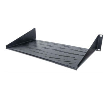 Intellinet 712507 19' Cantilever Shelf, 2U, 2-Point Front Mount, 250 mm Depth, Black