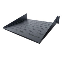 Intellinet 712514 19' Cantilever Shelf, 2U, 2-Point Front Mount, 400 mm (15.75 inches) Depth, Vented, Black