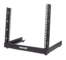 Intellinet 714747 19' Desktop Open Frame Rack 12U, Flatpacked, Black