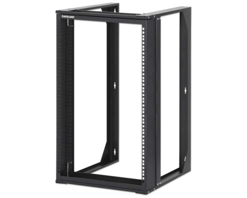 Intellinet 716208 19' Wall Mount Open Frame Network Rack, 15U, Front-hinged Swing Frame