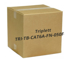 Triplett TRI-TB-CAT6A-FN-050F-BK Professional Grade, High Performance, Certified 10Gbps CAT6A S/STP 26AWG Ethernet Patch Cables, 50', Black, 2 Per Pack