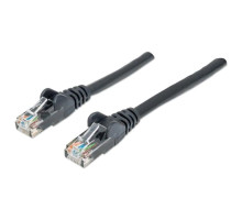 Intellinet 738309 Network Cable, Cat6, UTP 100% Copper, RJ45 Male / RJ45 Male, 0.6 m (2 ft.), Black