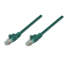 Intellinet 738323 Network Cable, Cat6, UTP 100% Copper, RJ45 Male / RJ45 Male, 0.6 m (2 ft.), Green