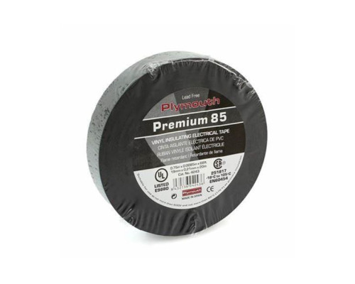 MDY Group PLYMOUTH-4243 Premium 85 Professional Grade Vinyl Electrical Black Tape