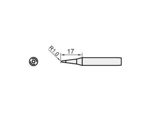 Eclipse Tools 5SI-216N-B1-0 B1.0 Type Replacement Soldering Tip