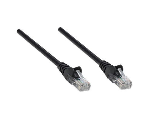 Intellinet 740104 Network Cable, Cat5e, UTP 100% Copper, RJ45 Male / RJ45 Male, 22.5 m (75 ft.), Black