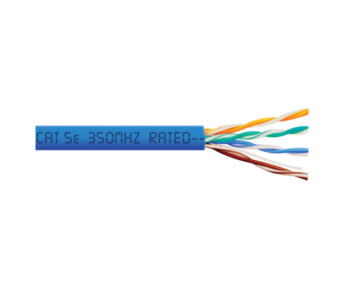 ICC ICCABP5EBL CAT5e 350MHz UTP/CMR Copper Premise Cable Blue 1000 ft