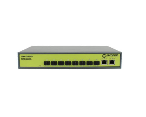 Syncom CMA-G10SFP 8 Port Gigabit SFP +  2-Port Gigabit Ethernet Switch