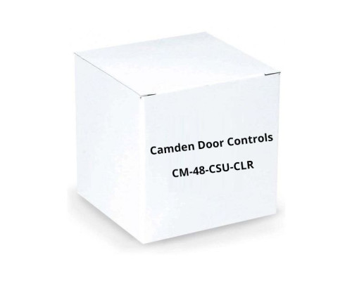 Camden Door Controls CM-48-CSU-CLR 48' Tall, No Switch Prep, 6' X 6' Clear Aluminum