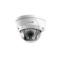 InVid ULT-P4DRIRA28N 4 Megapixel Network IR Outdoor Dome Camera, 2.8mm Lens