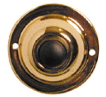 Alpha 200 1.75 inch Round Push Button-Br. Fin