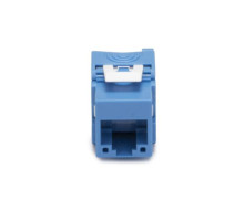 Platinum Tools 752BL-1 Keystone Cat6A Jack, UTP, Tool-less, Blue, 1 Per Bag